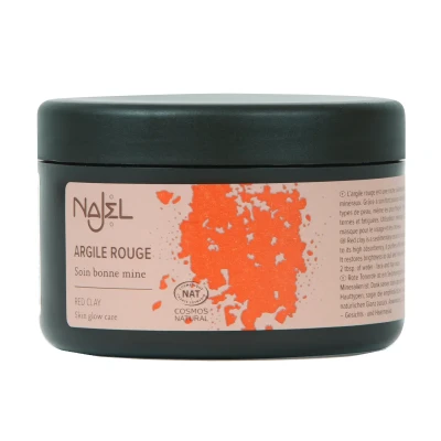 Raudonojo molio milteliai, ekologiški