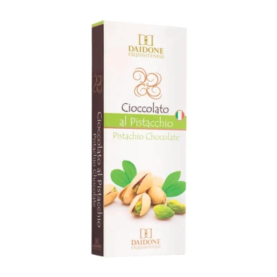 Sicilietiškas juodasis šokoladas AL PISTACCHIO