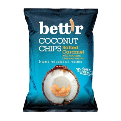 Kokosų traškučiai su sūria karamele, ekologiški