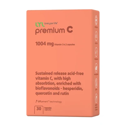 Vitaminas C Premium, 30 kaps.
