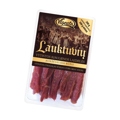 Vytintos kiaulienos lazdelės LAUKTUVIŲ, aukščiausia rūšis