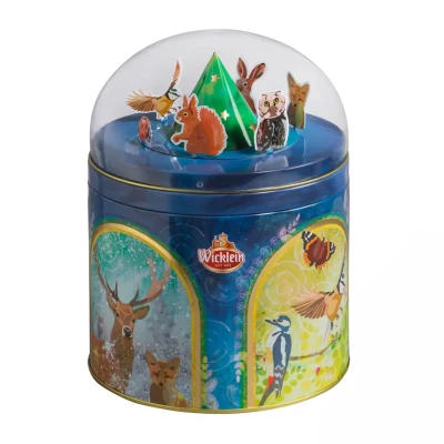 Muzikinė dežutė su meduoliais aplietais juoduoju šokoladu