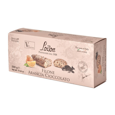 Itališkas pyragas su apelsinų cukatomis ir šokoladu FILONE ARANCIA CIOCCOLATO