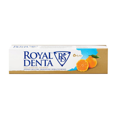 Dantų pasta su auksu ir likeriniais mandarinais ROYAL DENTA
