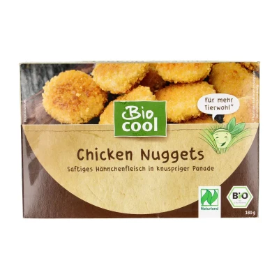 Vištienos gabalėliai traškūs, šaldyti, ekologiški