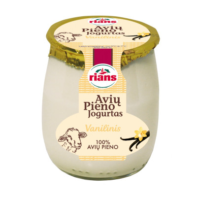 Avių jogurtas RIANS su vanile 5,5% rieb.
