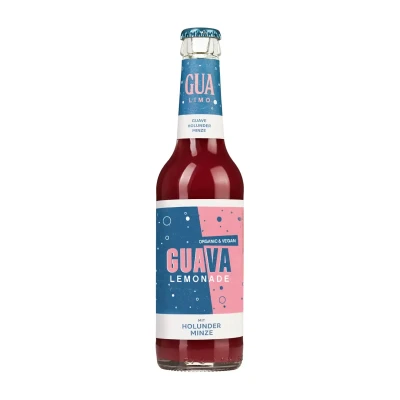 Gvajavų limonadas su šeivamedžių sultimis ir mėtomis, ekologiškas