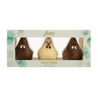 Šokoladiniai velykiniai viščiukai BOX OF CHICKS