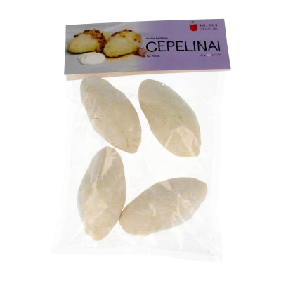 Virtų bulvių cepelinai su mėsa, 4 vnt., šaldyti