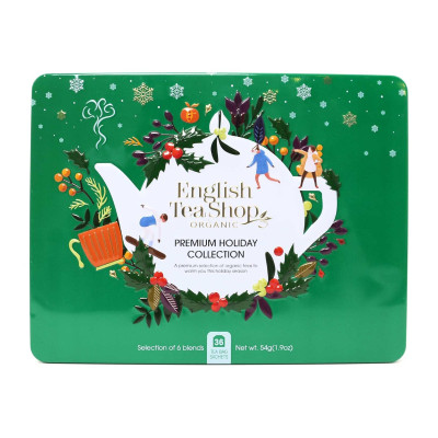 Arbatos rinkinys PREMIUM HOLIDAY, žalias, 36 pak., ekologiškas
