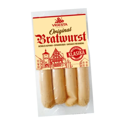 Kiaulienos dešrelės kepimui BRATWURST