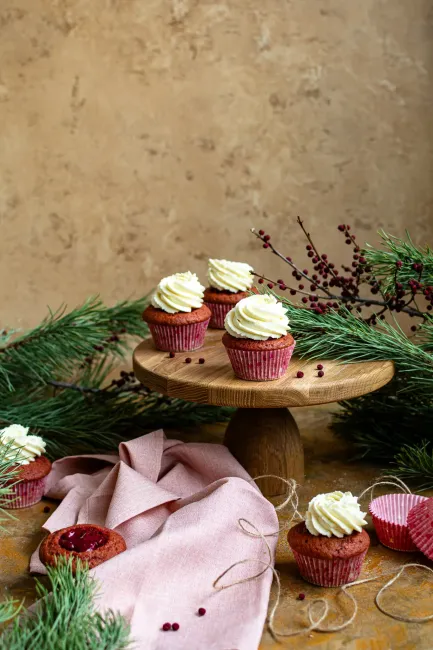 Red Velvet keksiukai su vyšniomis 