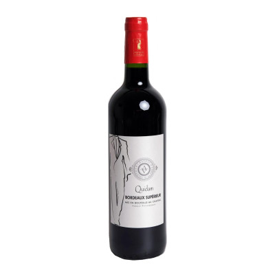 Raudonas sausas vynas CHATEAU AMANIEU D'ALBRET QUIDAM BORDEAUX SUPERIEUR, 13.5 %