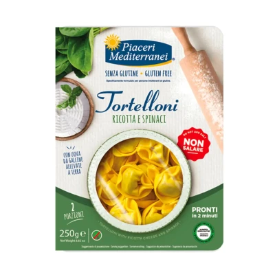 Torteliniai su špinatais ir RICOTTA, be glitimo