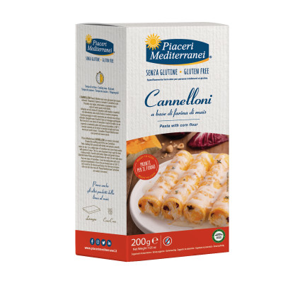Kukurūzų makaronai CANNELLONI, be glitimo