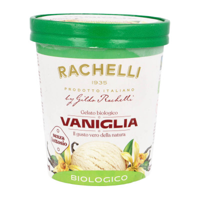 Vaniliniai grietininiai valgomieji ledai VANIGLIA, be laktozės, ekologiški