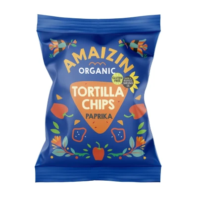 Tortilijų traškučiai TORTILLA CHIPS PAPRIKA, ekologiški