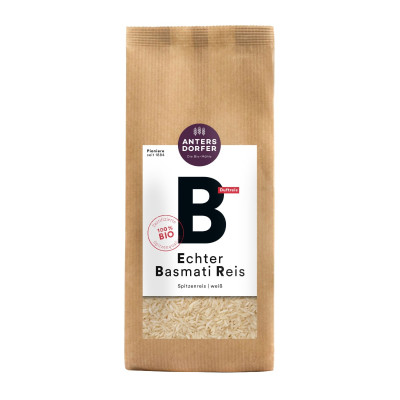 Baltieji ryžiai BASMATI, ekologiški, 1 kg