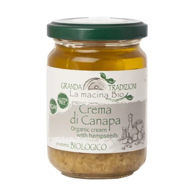 Kanapių sėklų užtepėlė, ekologiška