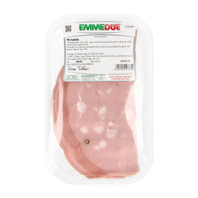 Virta kiaulienos dešra MORTADELLA, pjaustyta