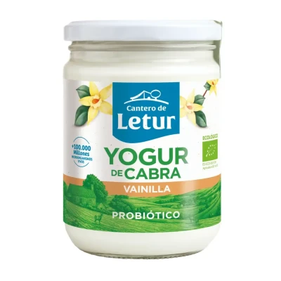 Ožkų jogurtas nenugriebto pieno su vanile YOGUR DE CABRA, 4,1% rieb., ekologiškas