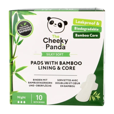 Bambukiniai higieniniai paketai NIGHT, 10 vnt.