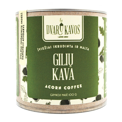 Gilių kava, skrudinta šviežiai ir švelniai