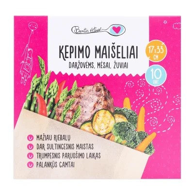 Kepimo maišeliai patiekalams, 10 vnt.