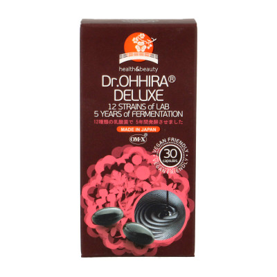 12 rūšių gyvybingųjų bakterijų kompleksas DELUXE, fermentuotas 5 m. (30 kaps.), maisto papildas