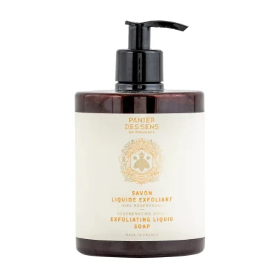 Eksfolijuojantis skystas muilas su medaus ekstraktu