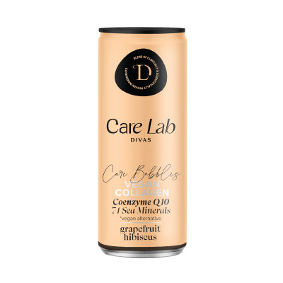 Gazuotas funkcinis gėrimas VEGAN COLLAGEN Q10 GRAPEFRUIT & HIBISCUS