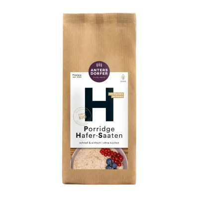 Avižų košė su migdolais ir sėklomis, ekologiška