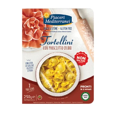 Tortellini su kumpiu, be glitimo