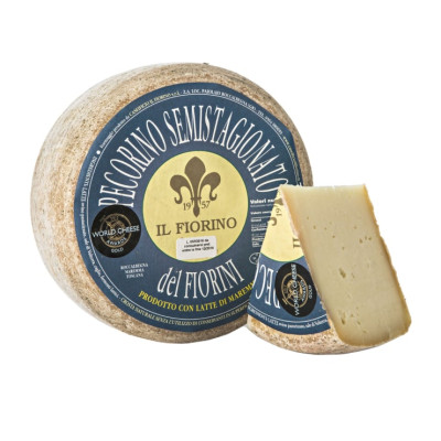 Avių pieno sūris PECORINO SEMISTAGIONATO DEL FIORINI, brandintas 20–25 d.