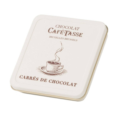 Mini šokoladų rinkinys CARRES DE CHOCOLAT, metalinėje dėžutėje