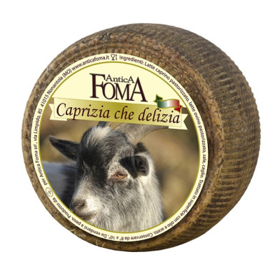 Avių ir ožkų pieno sūris CAPRIZIA CHE DELIZIA, brandintas 60 d.