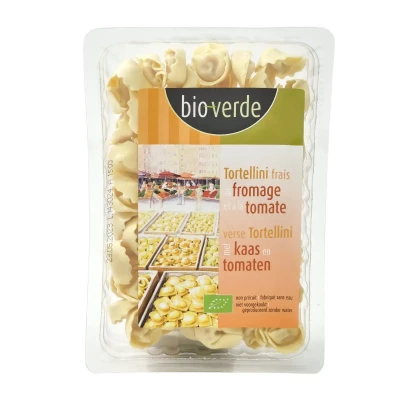 Švieži TORTELLINI su sūriu ir saulėje džiovintais pomidorais, ekologiški