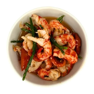 Vėžių mėsa MEDITERRANA žolelių ir aliejaus marinate, virta